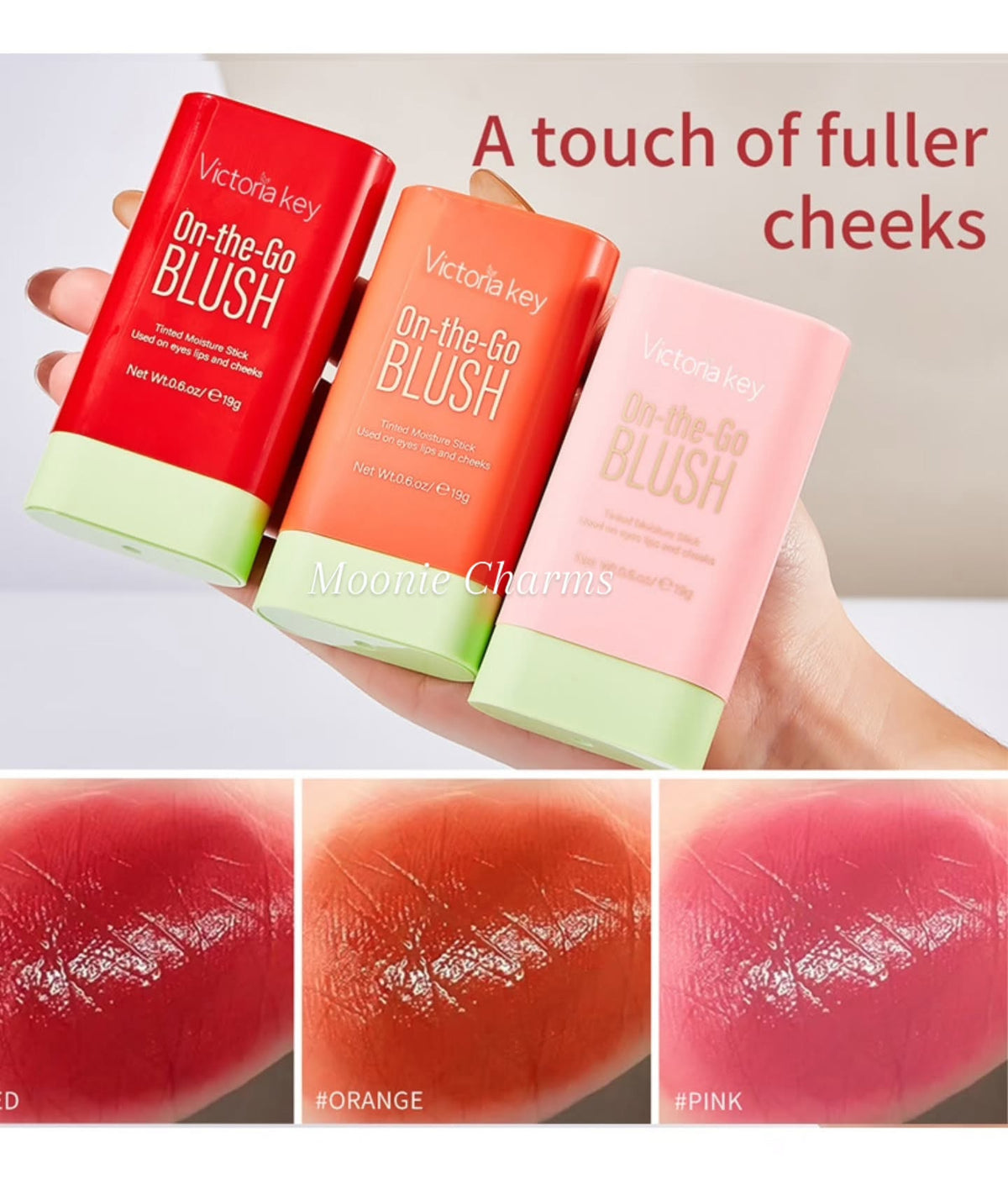 Victoria Key On-the-Go Blush PACK 3 COLOR (الألوان بثلاثة 🌸)